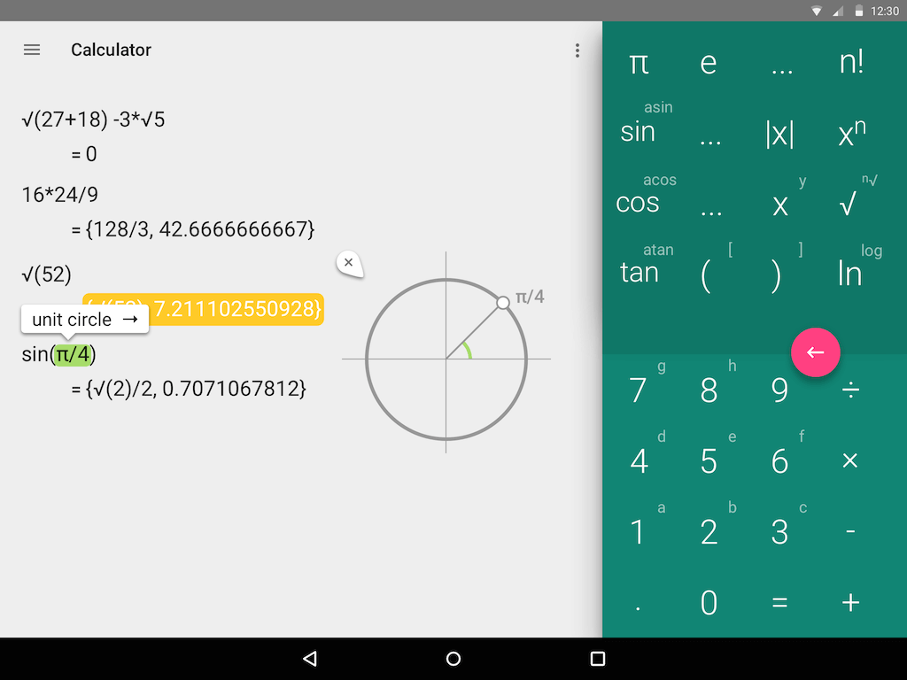 Calculator Identity Tablet Landscape