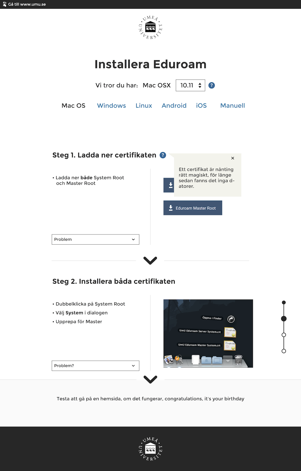 Eduroam mockup