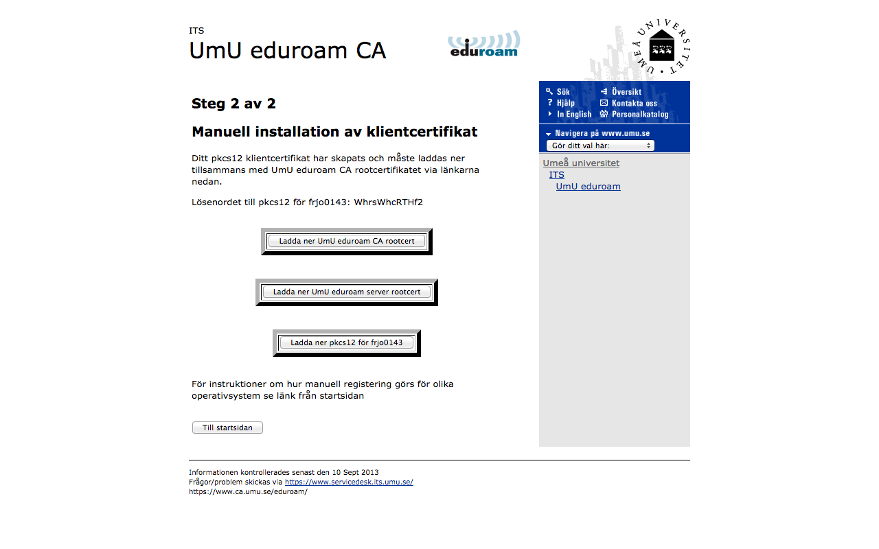 Eduroam original download page